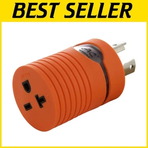NEMA L6-30P to NEMA 6-20R Adapter - Secure Locking Plug for Safe Power Transfer - Picture 1 of 9