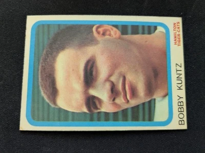 1963 Topps CFL Football Card # 38 Bobby Kuntz - Hamilton Tiger-Cats (EX) - Image 1 of 3