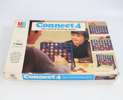 Connect 4 Family Board Game Vintage 1970s MB Games Connect Four - Image 1 of 4