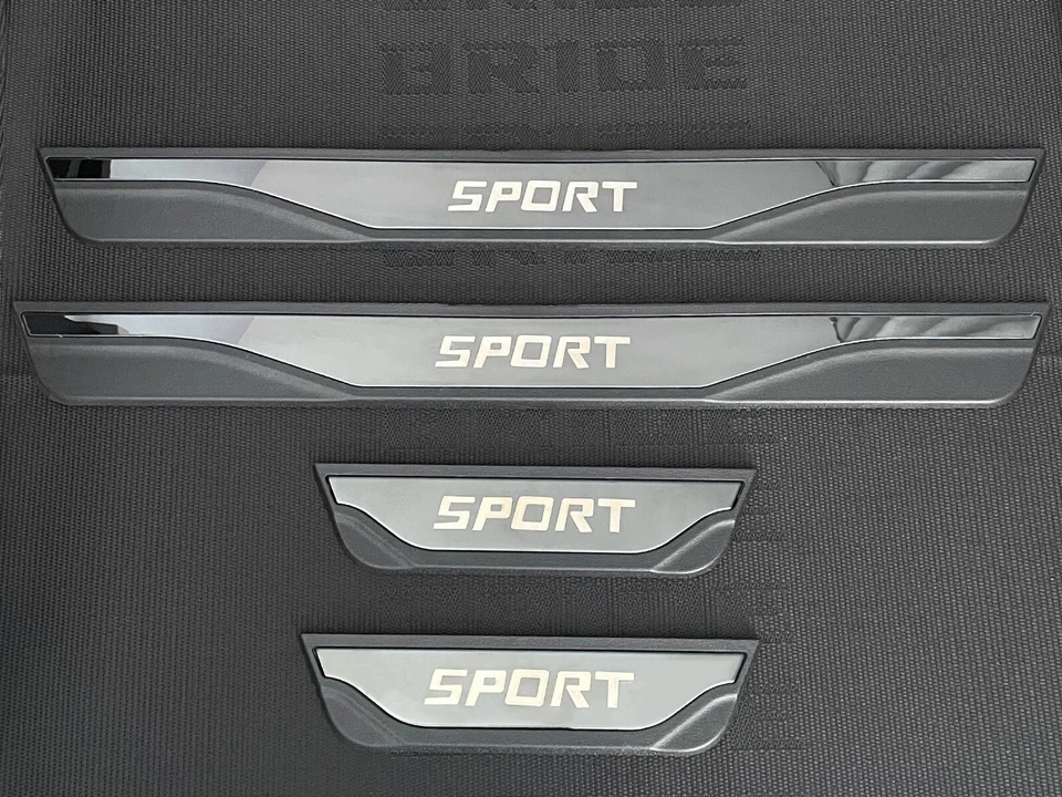 Protetor de placa de tampa de soleira de porta automático para acessórios Mitsubishi Outlander - Imagem 1 de 4