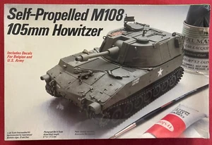 1: 35 Sealed Self-Propelled M108 105mm Howitzer Italeri /Testors 818 - Picture 1 of 8