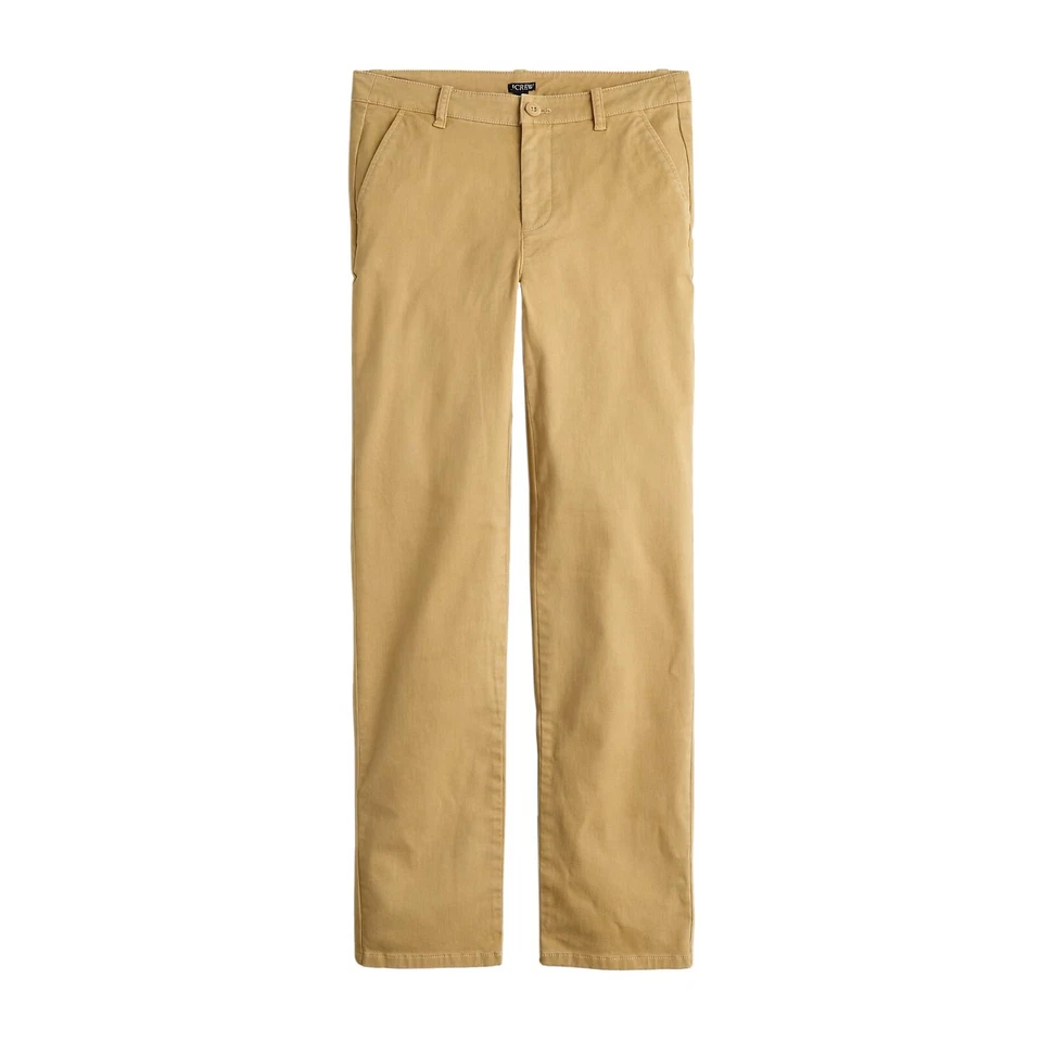 Calça J.Crew Kate perna reta chinos feminina bolsos perfeitos marrom mel - Imagem 1 de 1