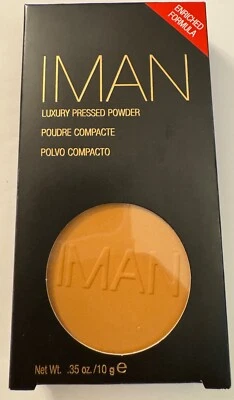 IMAN Cosmetics Luxury Pressed Powder Shade Clay Medium Dark  .35 Oz - Image 1 of 2