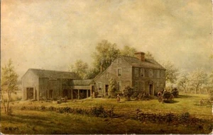 Vintage 1982 Uplands at Bow Postkarte | Mary Baker Eddys Geburtsort - Bild 1 von 2