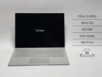 Microsoft Surface Book 2.4GHz i5-6300U, 8GB RAM, 256GB SSD, WIN10, WiFi, Táctil Foto 1 de 4