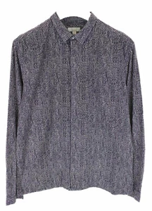 COS Shirt Men's EU 42 Patterned Spread Collar Hidden Buttons - Picture 1 of 9