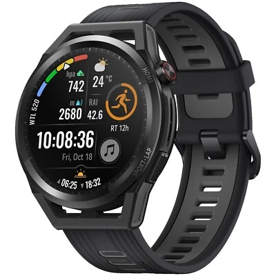 Huawei Watch GT Runner 1.43" 46mm IP68 (50m water) Black Smartwatch NEW - Image 1 of 4