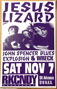 JESUS LIZARD w/ John Spencer Blues Explosion & Wreck. Sat. Nov. 7th, 1992 RKCNDY - Picture 1 of 1