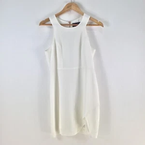 Minkpink dress womens S aus 8 pencil mini white sleeveless round neck 114241 - Picture 1 of 10