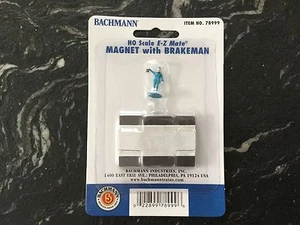 BACHMANN 1/87 HO E-Z MATE MAGNET WITH BRAKEMAN FOR UNCOUPLING CARS # 78999 F/S - Picture 1 of 2