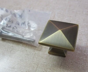 NEW Rejuvenation MISSION PYRAMID CABINET KNOB, Burnished Antique (C100131/Pull) - Picture 1 of 2