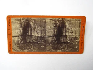 Mammoth Cave National Park Wandering Willie's Spring Kentucky Stereoview 1866 - Picture 1 of 2