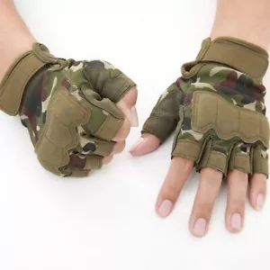 NEW Tactical Gloves Army Shooting Fingerless Gloves Anti-Slip Outdoor Sports - Bild 1 von 10