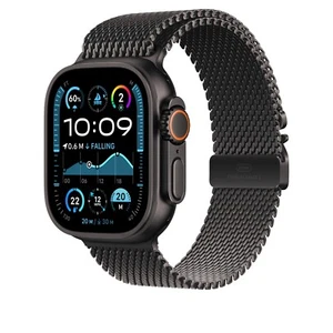 Correa Apple Watch 49 mm negra titanio lazo milanés mediano +46 45 44 mm original - Imagen 1 de 13