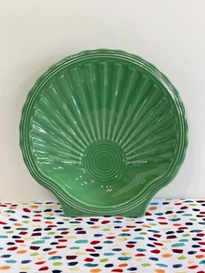 Fiestaware Meadow Shell Teller Fiesta grün Snack Vorspeise Keksplatte OOPS - Bild 1 von 7