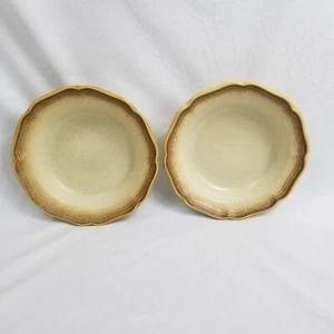 Mikasa Whole Wheat Soup Bowls 8 1/2" E8000 Set of 2 Oven To Table Made In Japan - Picture 1 of 7