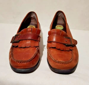 Earth Shoes, brown women's loafers, size 8, leaterh - Picture 1 of 17