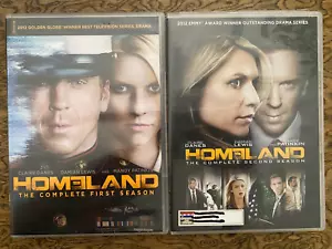 Homeland TV Series Seasons 1 & 2 DVDs 8 Discs Excellent - Picture 1 of 2