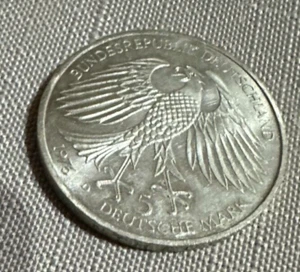 Münze 5 Mark, 300. Todestag von Hans Jakob Christoffel von Grimmelshausen - Bild 1 von 2