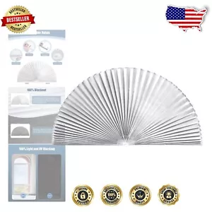 2 Pack Grey Arch Light Blocking Shades - Fit Half-Round Windows, Easy Install - Picture 1 of 9