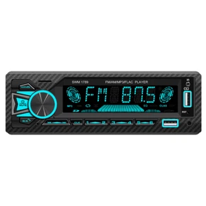Lettore MP3 auto Bluetooth vivavoce stereo radio da cruscotto FM USB ricevitore audio - Foto 1 di 12