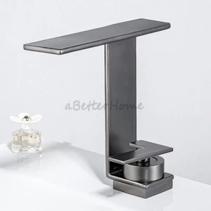 Rubinetto lavabo cascata bagno casa manico singolo rubinetto miscelatore lavandino - Foto 1 di 16