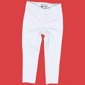 Sara Campbell The Sheri Pants White Pull On Stretch Crop Made/USA Sz 2 - Picture 1 of 8