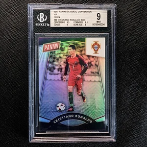2017 Panini National Convention VIP Silver Prizm Cristiano Ronaldo  BGS 9 NM - Picture 1 of 2