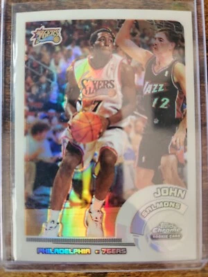 2002-03 Topps cromo John Salmons refractor blanco novato RC/249 #156 76ers Foto 1 de 2