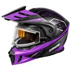 Castle X CX950 V2 Fierce Modular Electric Snow Helmet (Matte Black/Grape -