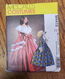 Civil War Cosplay Misses Sz EE 14 16 18 20 McCalls M4415 Antebellum Colonial - Picture 1 of 2