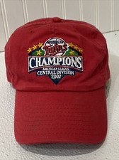 Vtg 2002 Minnesota Twins Central Division Champions American League Red Hat Cap