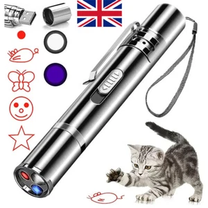 3-in-1 USB Rechargeable Multi Torch UV Light Cat Laser Pointer Pen Pet Toy Beam' - Picture 1 of 19