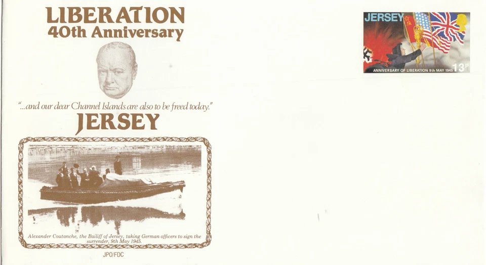 WWII Liberation Jersey Postal Stationery unused 1995 (142426) - Image 1 of 1