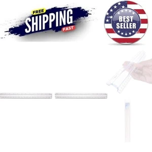 Clear Plastic Magnifying Ruler 12 Inch Pack of 2 Office Home Use - Picture 1 of 6