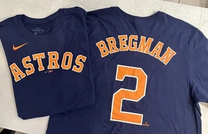 Houston Astros MLB Alex Bregman Auténtica Nike Ropa Retro Camisa (L) - Imagen 1 de 4