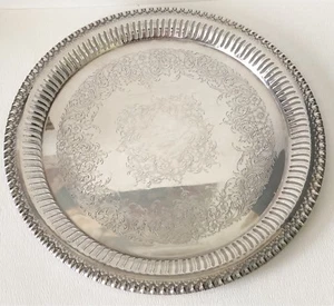 Vtg Webster Wilcox International Silver Plate Brandon Hall 7570 Reticulated Tray - Picture 1 of 6