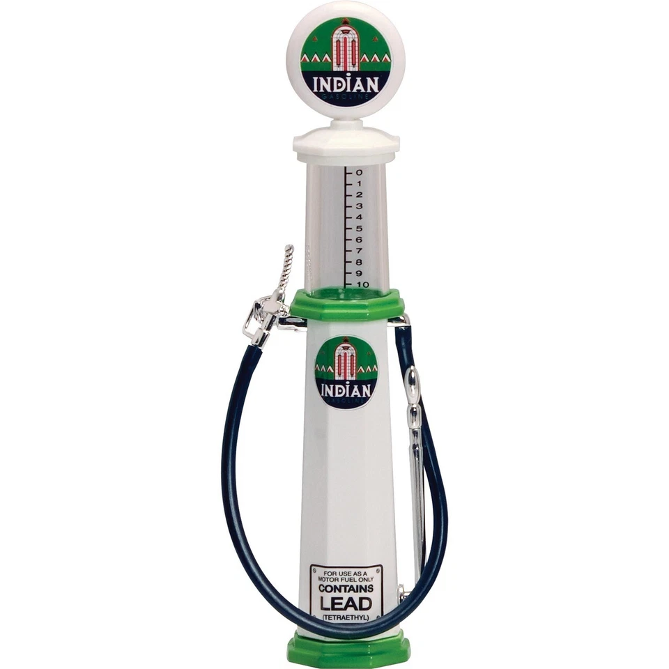 Indian Gasoline Vintage Gas Pump Cylinder 1/18 Replica by Road Signature 98752 - Image 1 of 1