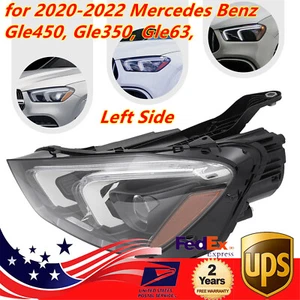 Left Headlight For 2020-2022 Mercedes Benz GLE450, GLE350, GLE63, AMG S GLE53 - Picture 1 of 16