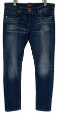 JACK & JONES Slim / Glenn Jeans Men's W34/L32 Whiskers Faded Stretch Blue