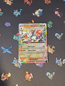 Pokémon Cards Cinderace ex 028/142 Ultra Rare Stellar Crown - (NM) - Picture 1 of 6