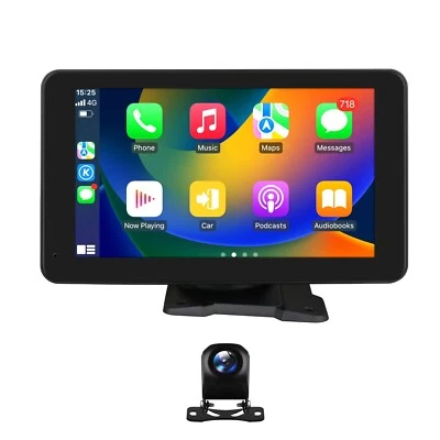 7" Android Auto Bluetooth Car Stereo Radio GPS Navi Apple Carplay +Backup Camera - Image 1 of 4