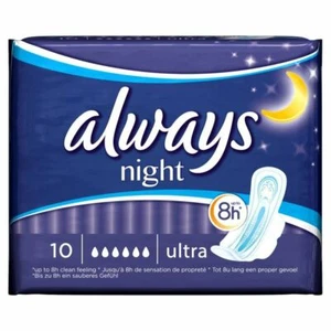 Always Ultra Night with Wings (10) - Pack of 6 - Picture 1 of 1