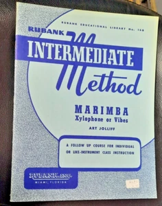 Rubank Intermediate Method for Marimba Xylophone or Vibes Music Lessons Book - Picture 1 of 1