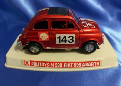 POLITOYS M SCALA 1:25 FIAT 500 L 599 ROSSA DIECAST POLISTIL VINTAGE '70  BOX - Immagine 1 di 4