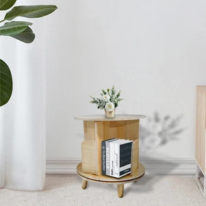 1/2/3/4-layer 360° Rotating Bookshelf Bookcase Freestanding Display Rack Stand - Picture 1 of 54