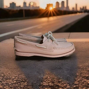 Authentic Original Sperry Women's Size 8M Rose Perforated Boat Shoes STS87113 - Picture 1 of 9