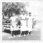 HOW THEY ROLLED Vintage FOUND FAMILY PHOTOGRAPH Black+White ORIGINAL 312 44 M