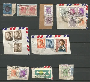 Hong Kong Colonie Britannique un lot de 20 timbres oblitérés sur fragment/TR3251 - Picture 1 of 1