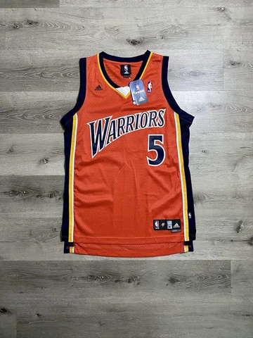 Adidas NBA Golden State Warriors Baron Davis Jersey Orange Vintage Rare Sz M 40 Cover